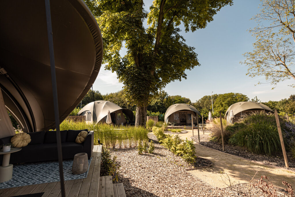 Luxury glamping at mooidal in limburg, The Netherlands