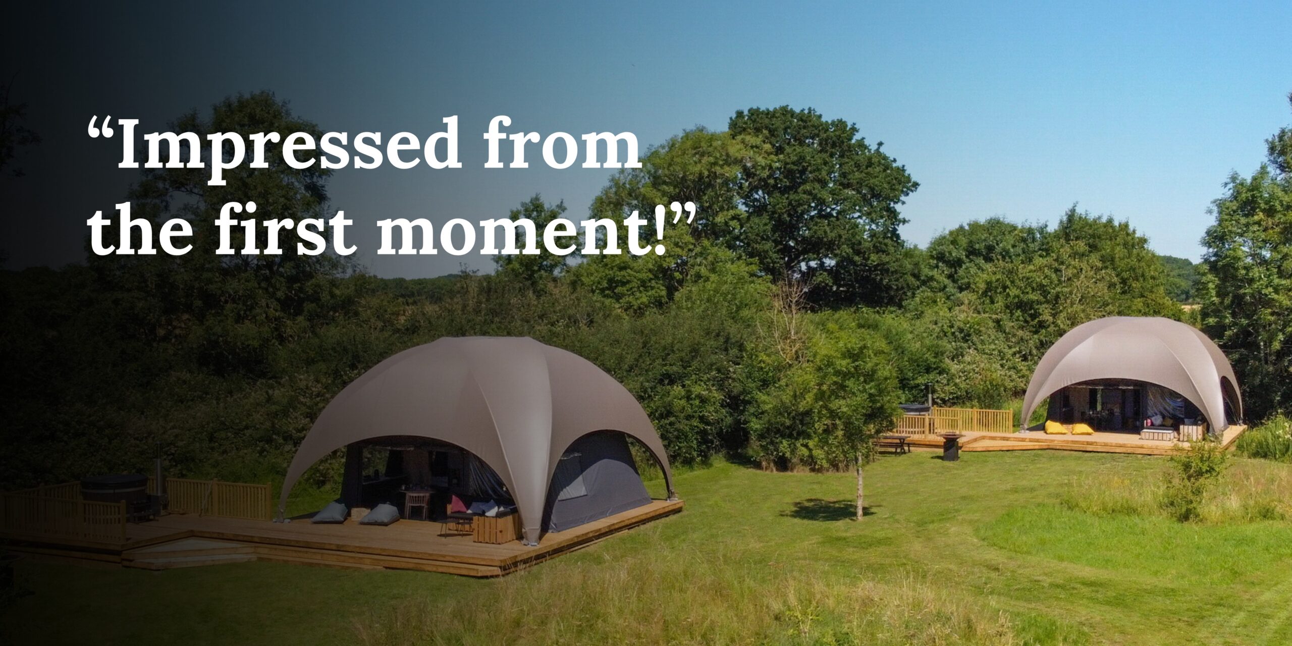 Crossover Lodge Glamping tent luxury camping