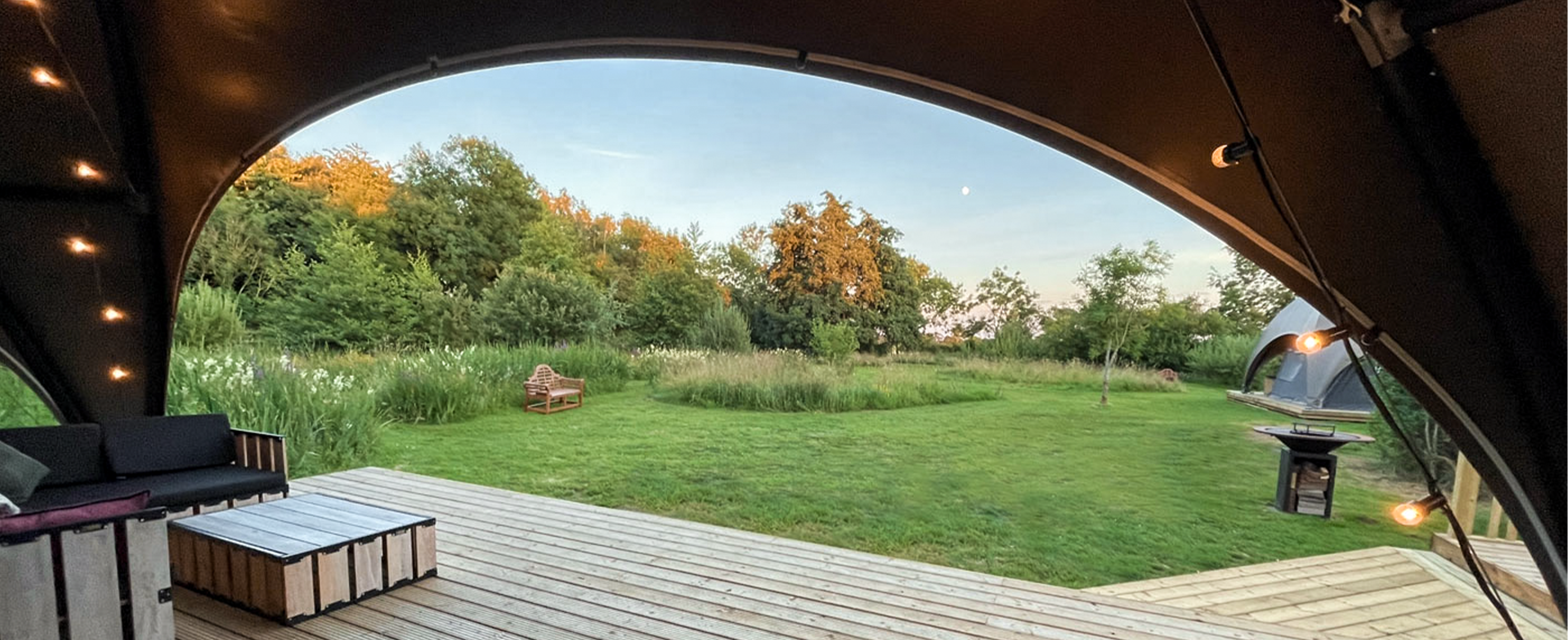 Crossover Lodge glamping tent uk