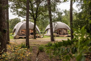 What materials are tents made of