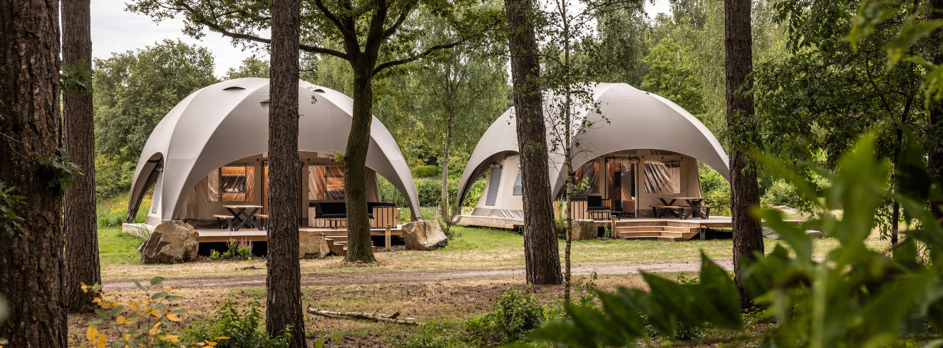 winter glamping tent
